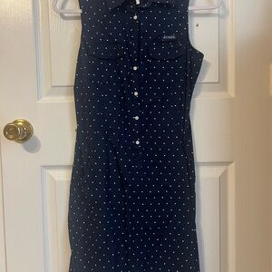 Columbia Navy Polka Dot Women's Dress